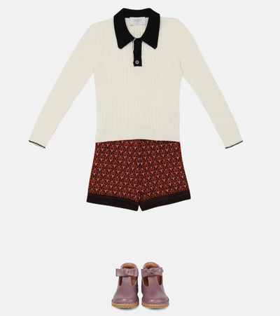 Paade Mode Intarsia Wool-blend Shorts In Multicoloured
