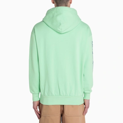 Shop Aries Sea Green Column Hoodie