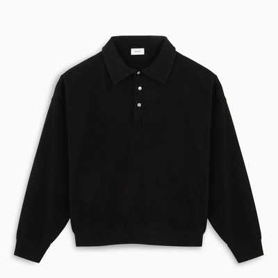 Shop Rhude Polo/sweatshirt In Black Cotton