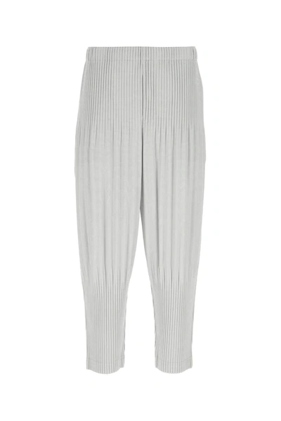 Shop Issey Miyake Homme Plissé  Pleated Tapered Pants In Grey
