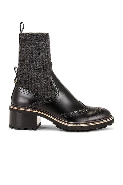 Shop Chloé Franne Ankle Boots In Black