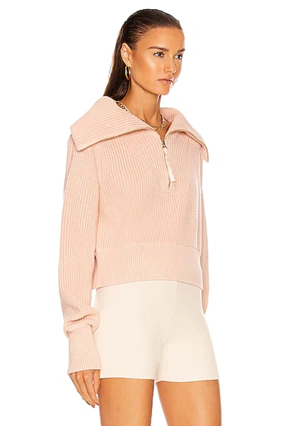 Shop Varley Mentone Sweater In Putty Pink