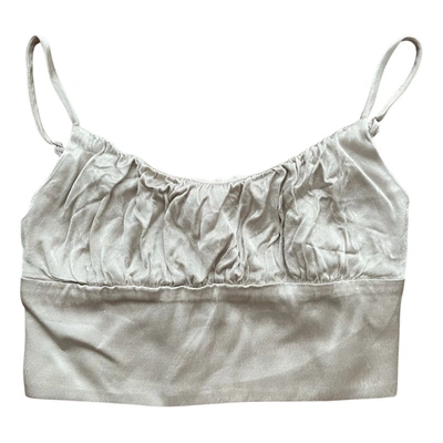 Pre-owned Bardot Camisole In Silver