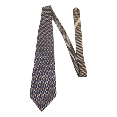 Pre-owned Valentino Garavani Silk Tie In Blue