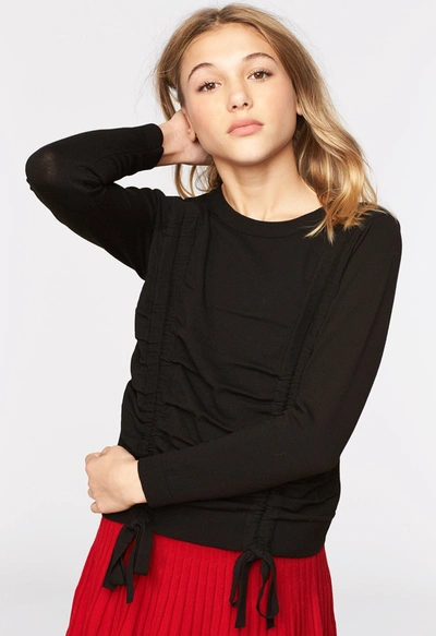 Shop Milly Minis Tunnel Sweater In Black