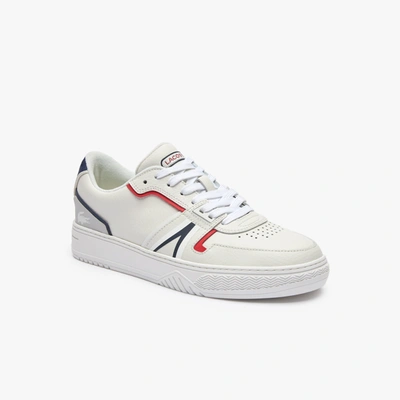 Shop Lacoste Men's L001 Leather Sneakers - 8.5 In White