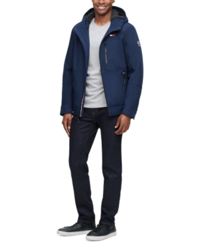 Tommy Hilfiger Men's Sherpa-Lined Softshell Hooded Jacket - Macy's