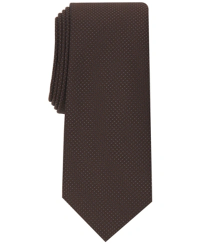Shop Alfani Men's Tanner Mini Tie, Created For Macy's In Brown