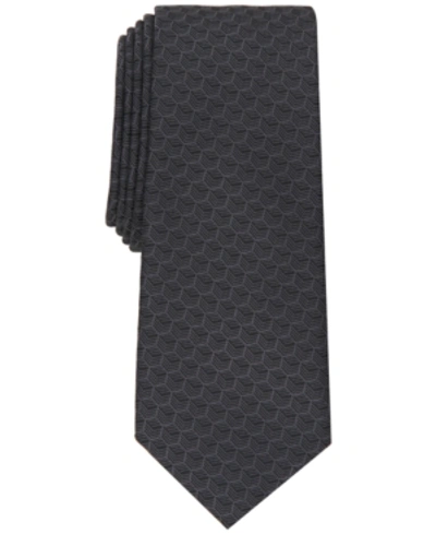 Shop Alfani Men's Sheffer Geo Tie, Created For Macy's In Black