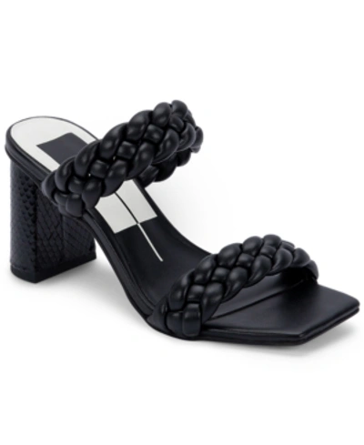 Shop Dolce Vita Women's Paily Braided Two-band City Sandals Women's Shoes In Black