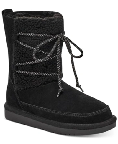 Shop Koolaburra By Ugg Kids Michon Short Boots Women's Shoes In Black