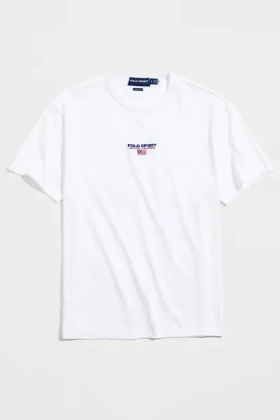 Shop Polo Ralph Lauren Sport Logo Tee In White