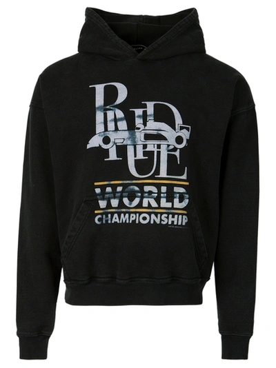 Shop Rhude World Champion Hoodie Black