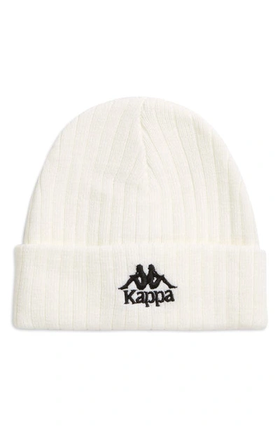 Kappa Authentic Beanie In White-black | ModeSens