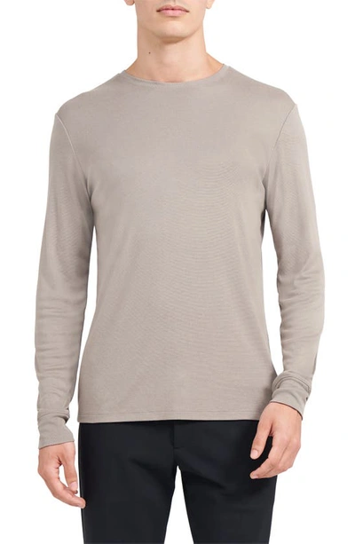 Shop Theory Essential Anemone Long Sleeve T-shirt In Tapir