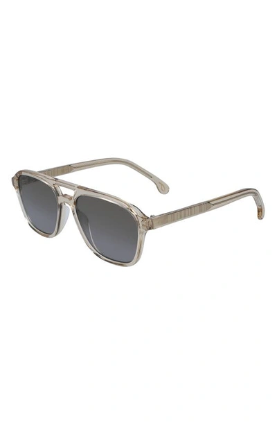 Shop Paul Smith Alder 55mm Aviator Sunglasses In Tobacco Crystal