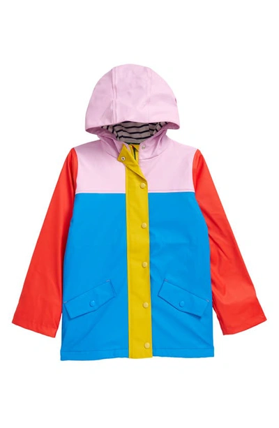 Mini Boden Kids' Colourblock Rain Jacket In Multi | ModeSens