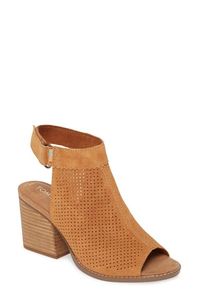 Shop Toms Grenada Sandal In Caramel Brown Suede