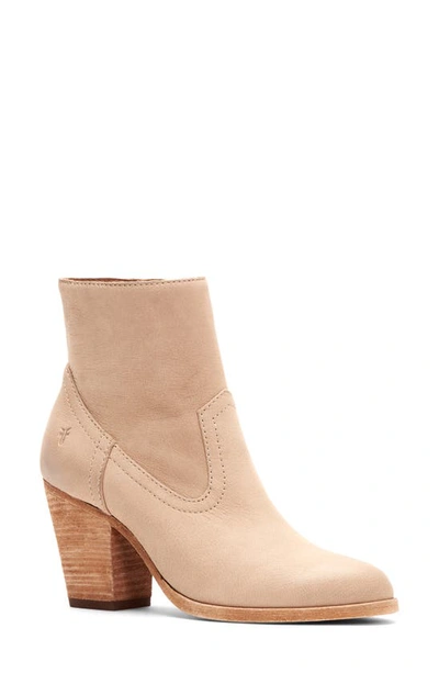 Shop Frye Essa Bootie In Taupe Nubuck Leather