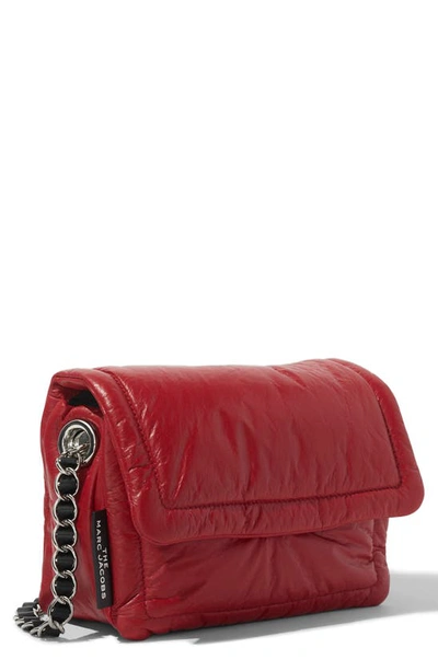 Shop The Marc Jacobs The Pillow Leather Shoulder Bag In Cranberry