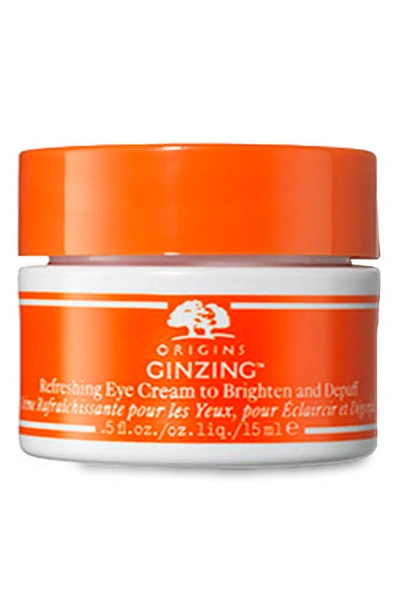 Shop Origins Ginzing™ Vitamin C & Niacinamide Eye Cream To Brighten & Depuff, 0.5 oz In Medium
