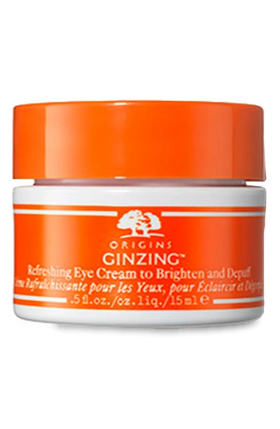 Origins Ginzing Vitamin C Eye Cream To Brighten And Depuff Warm .5 oz/ 15 ml In Medium
