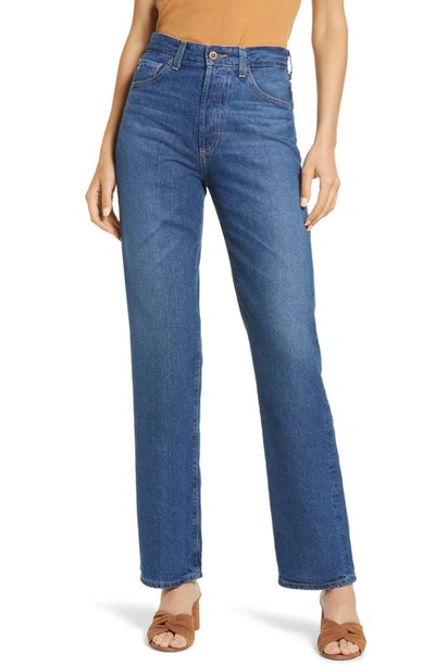 Shop Ag The Jean Of Tomorrow Alexxis High Waist Straight Leg Jeans In Revival