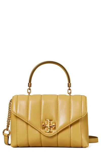 Tory Burch Kira Small Quilted Leather Satchel In Beeswax | ModeSens