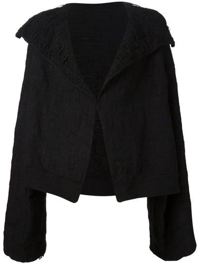 Yohji Yamamoto Oversized Jacket In Schwarz