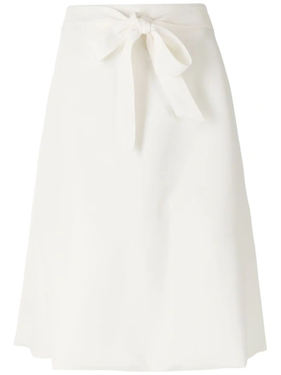 Shop À La Garçonne A-line Midi Skirt In Weiss