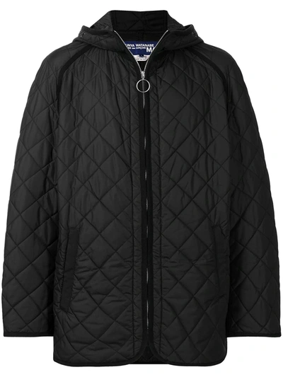 Shop Junya Watanabe Diamond-quilted Bomber Jacket In Grün