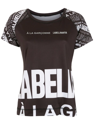 Shop À La Garçonne + Labellamafia Sports T-shirt In Black