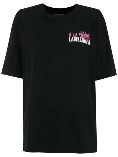 Shop À La Garçonne X Labellamafia T-shirt In Black
