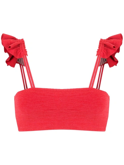 Shop Clube Bossa Zarbo Bikini Top In Rot