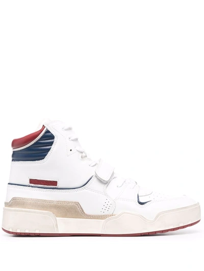 Shop Isabel Marant Alsee High-top Sneakers In Weiss