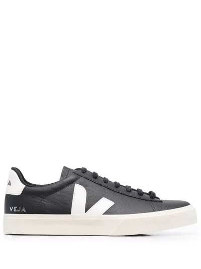 Shop Veja Campo Low-top Sneakers In Black