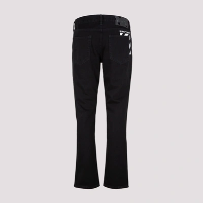 Shop Off-white Diag Skinny Jeans In Black