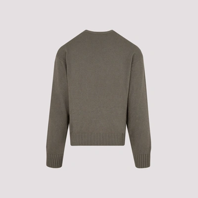 Shop Off-white Basic Knit Sweater In Green