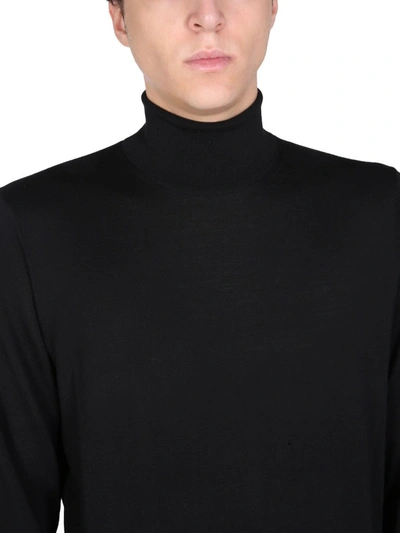 Shop Z Zegna Turtle Neck Sweater In Black