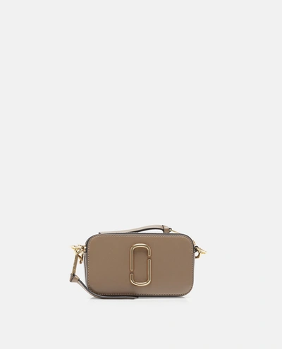 Marc Jacobs Logo Strap Snapshot Small Camera Bag In Grey