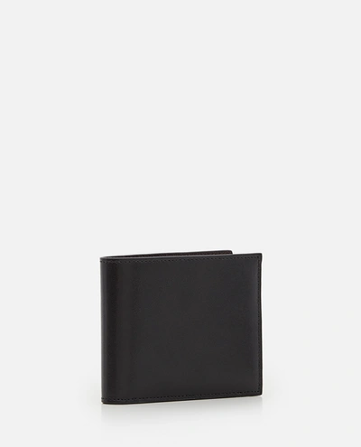 Shop Lanvin Leather Bifold Wallet In Black
