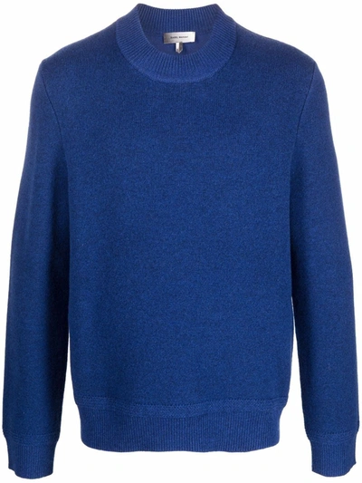 Shop Isabel Marant Round Neck Knitted Jumper In Blau
