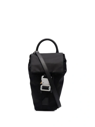 Shop Alyx Buckled Bucket Shoulder Bag In Schwarz