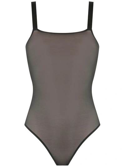 UNDER 交叉背带连体紧身衣