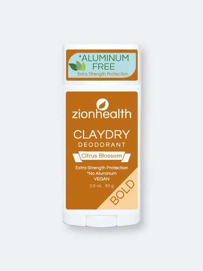 Shop Zion Health Clay Dry Bold- Citrus Blossom Vegan Deodorant 2.8oz
