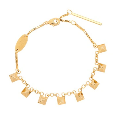 Shop Valentino Rockstud Metal Bracelet In Cs4