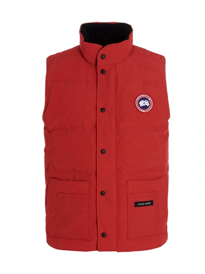 Shop Canada Goose Freestyle Crew Vest Vest In Red