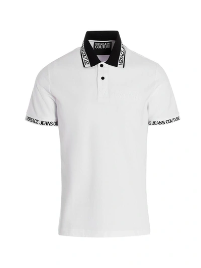 Shop Versace Jeans Couture Polo In White