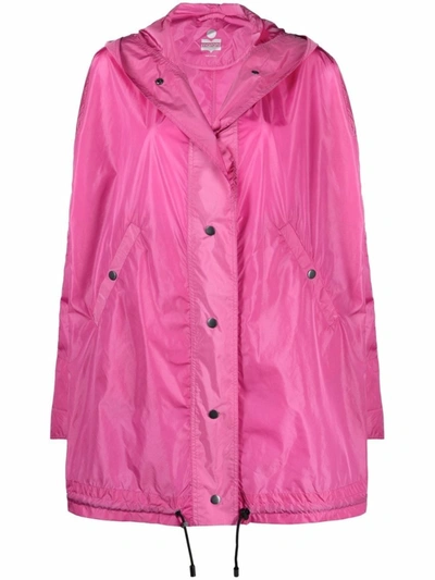 Shop Isabel Marant Pink Hooded Parka Coat