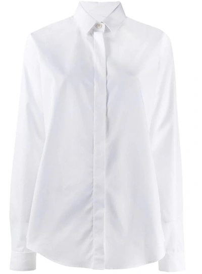 Shop Saint Laurent White Classic Cotton Shirt